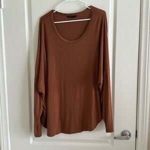 Drop shoulder long sleeve